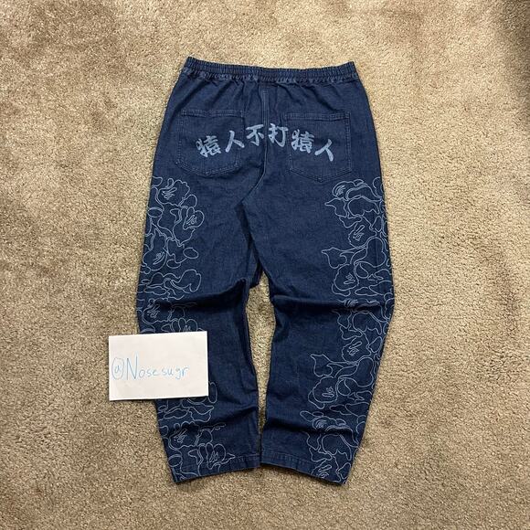 Authentic Bape 2000’s Lace Baggy Jeans L - Picture 1 of 8